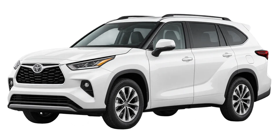 SUV 7 pasajeros: vehículo blanco completo de referencia